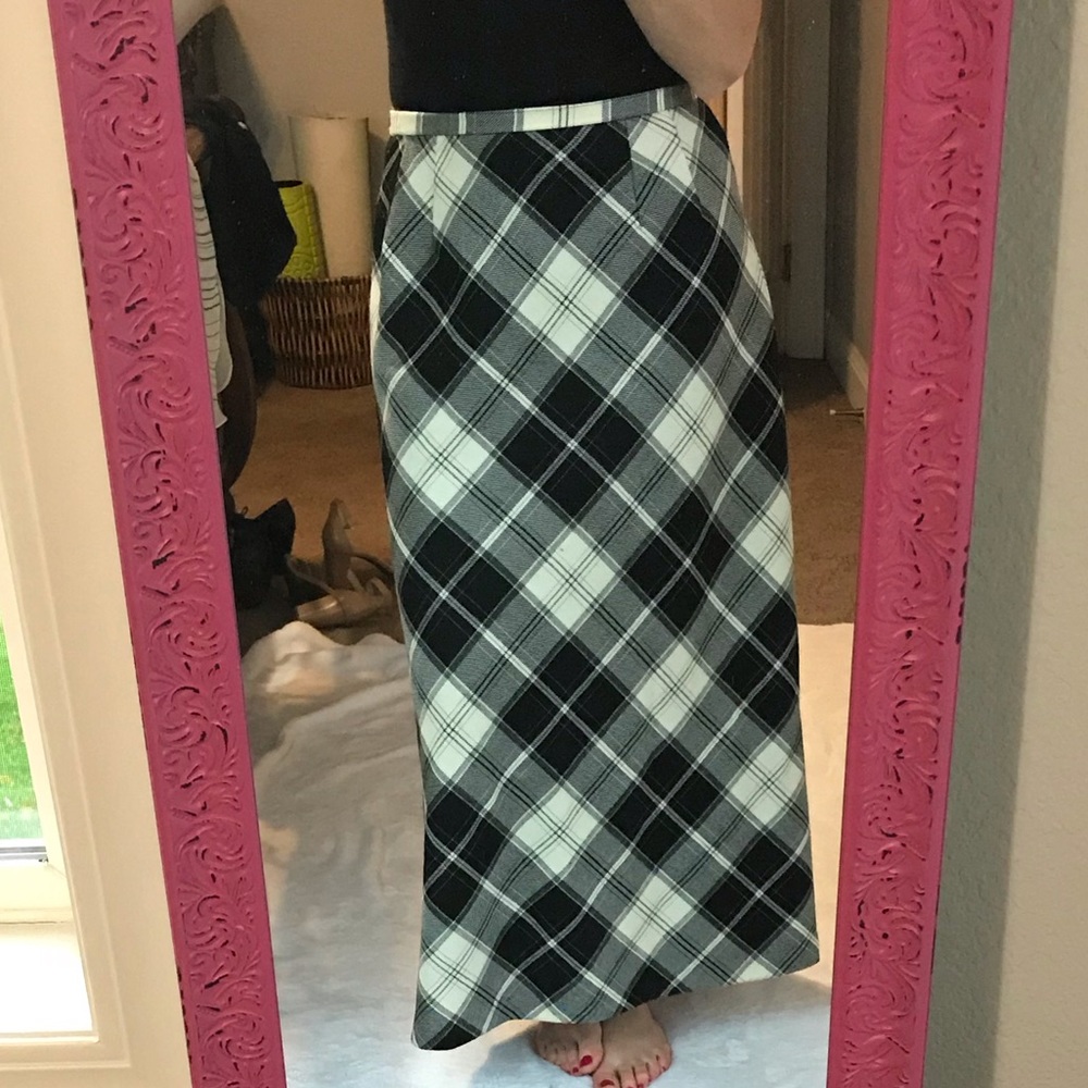 Pendleton full length plaid skirt